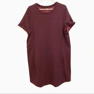 3/20$ Reitmans hyba purple tee dress with pockets size 2X